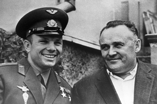 Юрий Гагарин и Сергей Королев. Фото: РИА Новости